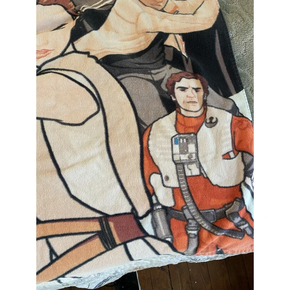 Star Wars Beach Towel Rey BB8 Kylo Ren Adults or Kids Bath Pool Towel Disney